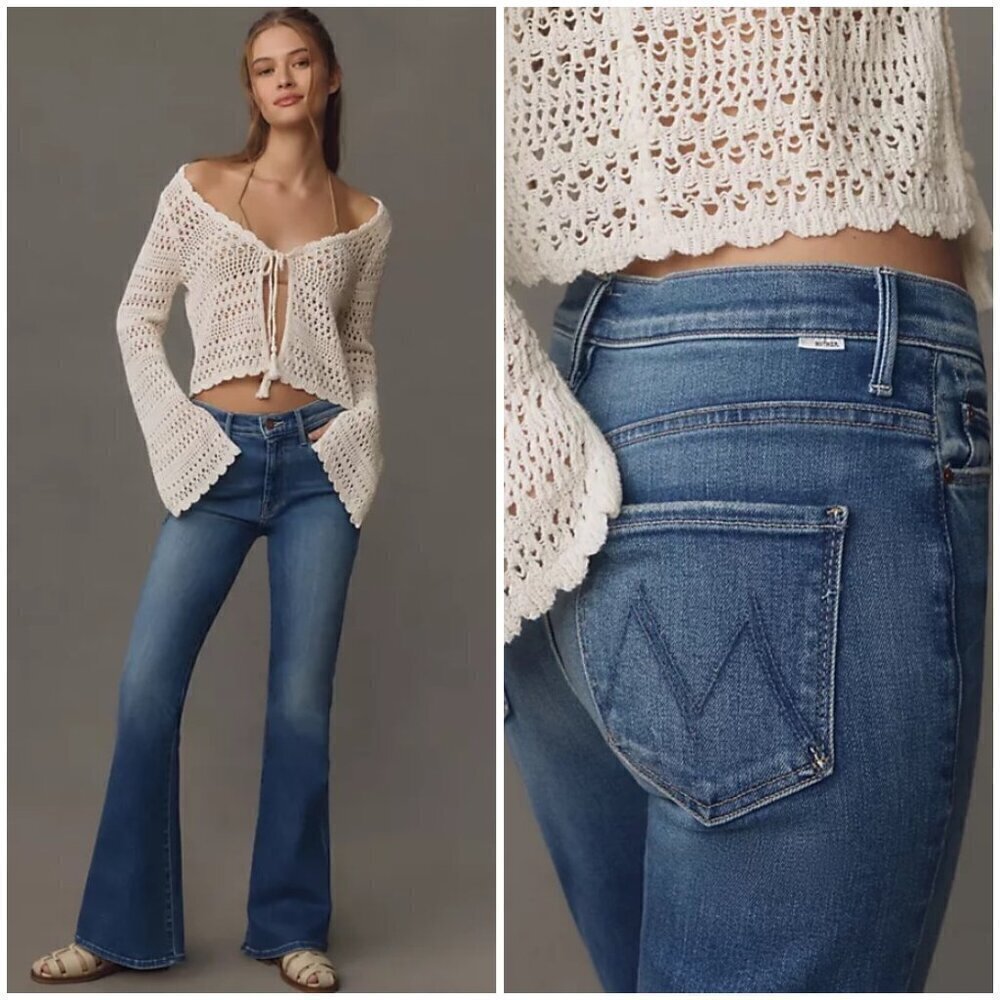 💕MOTHER💕 The Weekender Mid-Rise Flare Jeans ~ Layover 31 NWOT